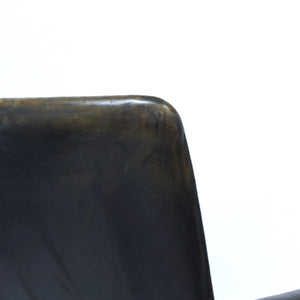 Ole Wanscher, Danish leather and Mahogany lounge chair for A.J. Iversen, 1940s