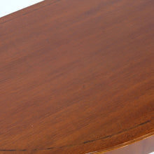 Load image into Gallery viewer, Swedish semicircular mid-century Mahogany side table on brass feet, 1940s