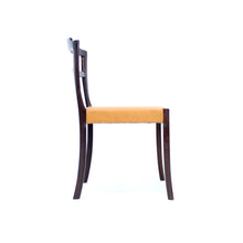 Load image into Gallery viewer, Ole Wanscher, set of 6 Danish leather and Mahogany dining chairs for CADO, 1960s