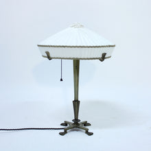 Load image into Gallery viewer, Rare Swedish brass table lamp for CG Hallberg, attributed to Elis Bergh, 1920s