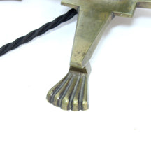 Load image into Gallery viewer, Rare Swedish brass table lamp for CG Hallberg, attributed to Elis Bergh, 1920s
