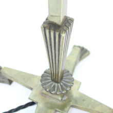 Load image into Gallery viewer, Rare Swedish brass table lamp for CG Hallberg, attributed to Elis Bergh, 1920s