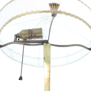 Rare Swedish brass table lamp for CG Hallberg, attributed to Elis Bergh, 1920s