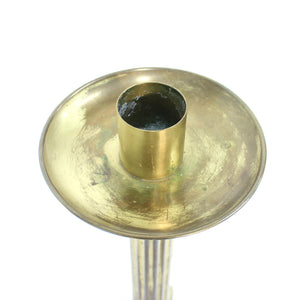 Ivar Ålenius-Bjök, large brass candle holder, Ystad Metall, 1960s