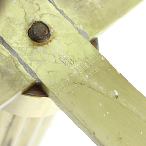 Ivar Ålenius-Bjök, large brass candle holder, Ystad Metall, 1960s