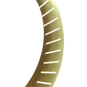 Italian backlit brass mirror by Stilnovo, 1960s