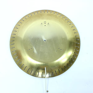 Italian backlit brass mirror by Stilnovo, 1960s