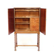 Load image into Gallery viewer, Swedish Modern bar cabinet in Mahogany and root veneer, 1940s
