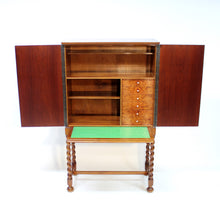 Load image into Gallery viewer, Swedish Modern bar cabinet in Mahogany and root veneer, 1940s