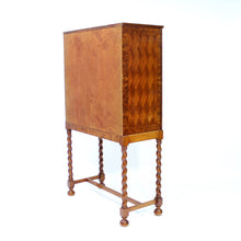 Load image into Gallery viewer, Swedish Modern bar cabinet in Mahogany and root veneer, 1940s