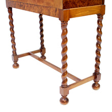 Load image into Gallery viewer, Swedish Modern bar cabinet in Mahogany and root veneer, 1940s