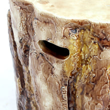 Load image into Gallery viewer, Large, life size Majolica stump / sculpture, attr. Gustavsberg ca 1900
