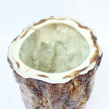 Load image into Gallery viewer, Large, life size Majolica stump / sculpture, attr. Gustavsberg ca 1900