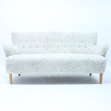 Load image into Gallery viewer, Swedish Modern, Sheep skin sofa, 1940s