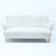 Load image into Gallery viewer, Swedish Modern, Sheep skin sofa, 1940s