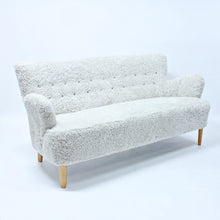 Load image into Gallery viewer, Swedish Modern, Sheep skin sofa, 1940s