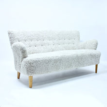 Load image into Gallery viewer, Swedish Modern, Sheep skin sofa, 1940s