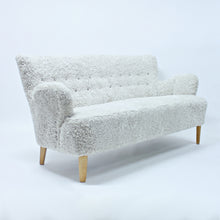 Load image into Gallery viewer, Swedish Modern, Sheep skin sofa, 1940s