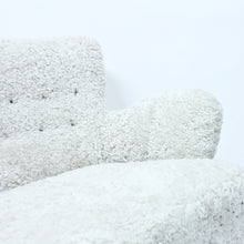 Load image into Gallery viewer, Swedish Modern, Sheep skin sofa, 1940s