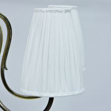 Load image into Gallery viewer, Swedish Modern, 6-light brass chandelier, 1930s/1940s
