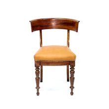 Load image into Gallery viewer, Mahogany and leather Klismos chair, early 20th century