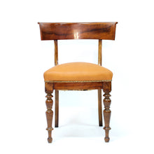 Load image into Gallery viewer, Mahogany and leather Klismos chair, early 20th century