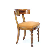 Load image into Gallery viewer, Mahogany and leather Klismos chair, early 20th century