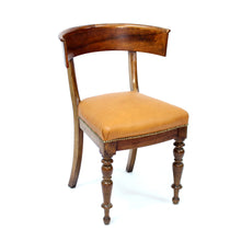 Load image into Gallery viewer, Mahogany and leather Klismos chair, early 20th century