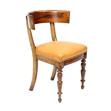 Load image into Gallery viewer, Mahogany and leather Klismos chair, early 20th century