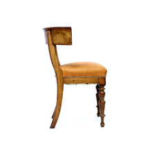 Load image into Gallery viewer, Mahogany and leather Klismos chair, early 20th century