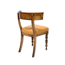 Load image into Gallery viewer, Mahogany and leather Klismos chair, early 20th century