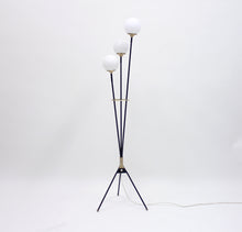 Load image into Gallery viewer, Vintage Swedish 3-Light Floor Lamp on a Tripod Base, 1950s