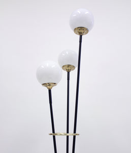 Vintage Swedish 3-Light Floor Lamp on a Tripod Base, 1950s