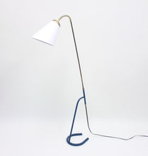 Load image into Gallery viewer, Swedish Brass and Metal Floor Lamp, 1950s