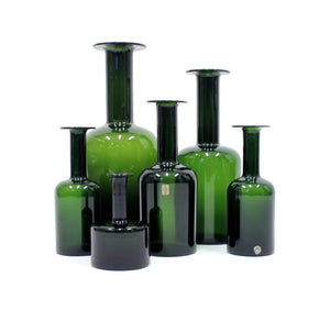 Otto Brauer, Holmegaard vases, set of 6, 1960s