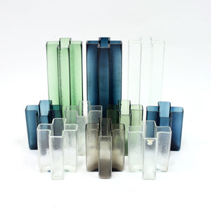 Bodil Kjaer, Cross vases for Gullaskruf, set of 10, 1960s