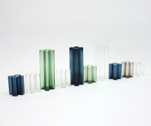 Bodil Kjaer, Cross vases for Gullaskruf, set of 10, 1960s