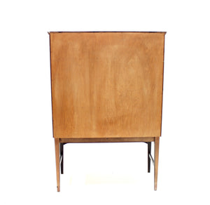 Scandinavian Modern Inlaid Bar Cabinet, 1950s