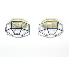 Load image into Gallery viewer, Flush mount lamps, model Carat, by Hans-Agne Jakobsson for Glashütte Limburg, set of 2