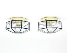 Load image into Gallery viewer, Flush mount lamps, model Carat, by Hans-Agne Jakobsson for Glashütte Limburg, set of 2