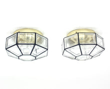 Load image into Gallery viewer, Flush mount lamps, model Carat, by Hans-Agne Jakobsson for Glashütte Limburg, set of 2