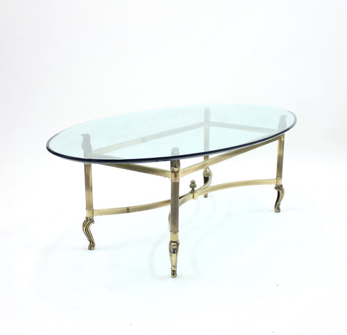 Neo classical brass coffee table, 1980s
