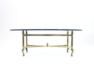 Neo classical brass coffee table, 1980s