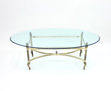 Load image into Gallery viewer, Neo classical brass coffee table, 1980s