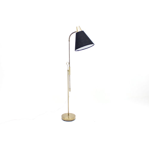 Brass floor lamp by Falkenbergs Belysning, 1950s