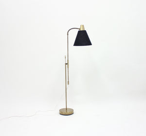Brass floor lamp by Falkenbergs Belysning, 1950s
