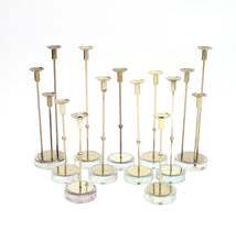 Load image into Gallery viewer, Gunnar Ander, set of 11 candle holders for Ystad Metall, 1960s