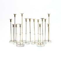 Load image into Gallery viewer, Gunnar Ander, set of 11 candle holders for Ystad Metall, 1960s