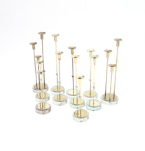 Load image into Gallery viewer, Gunnar Ander, set of 11 candle holders for Ystad Metall, 1960s