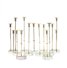 Load image into Gallery viewer, Gunnar Ander, set of 11 candle holders for Ystad Metall, 1960s